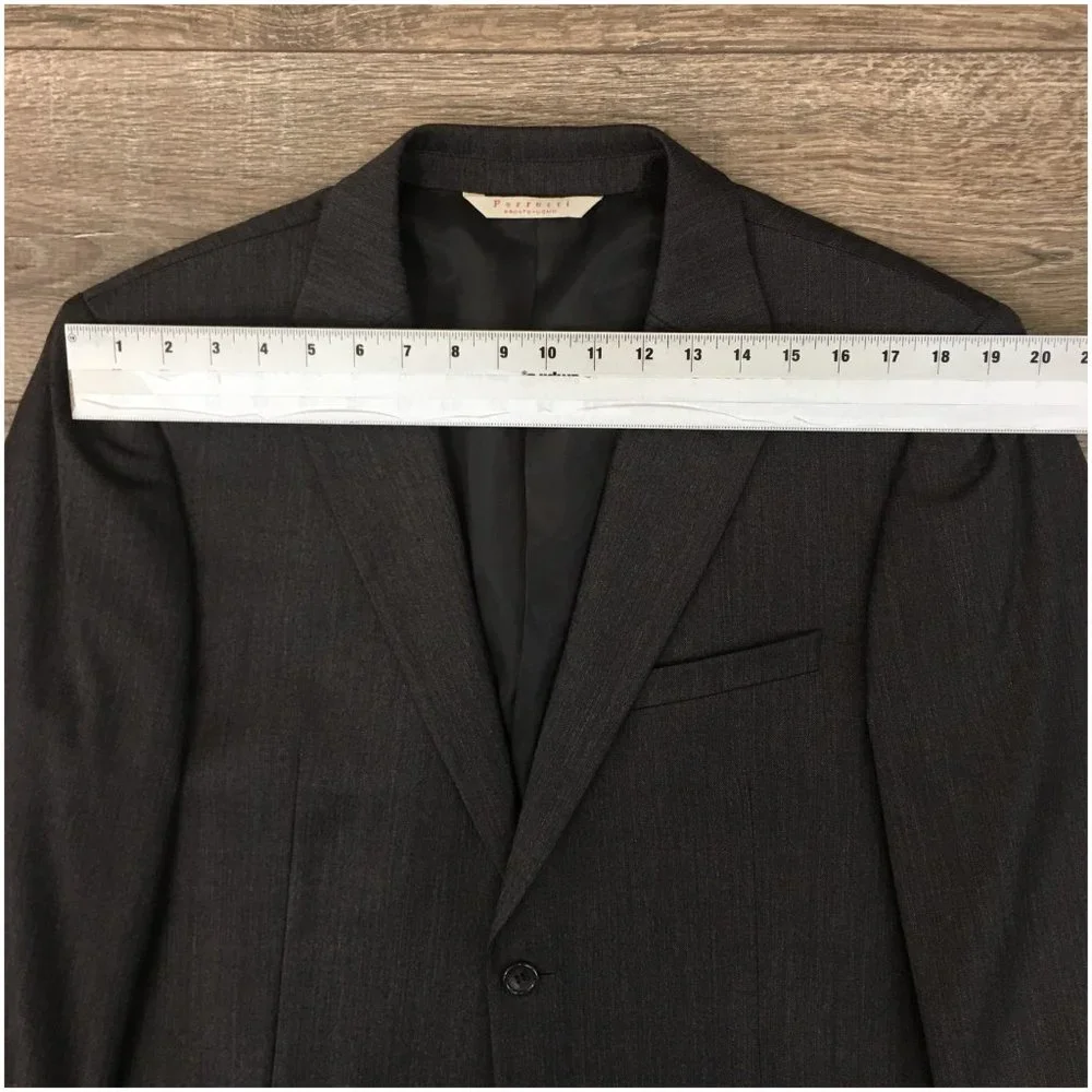 Pronto Uomo Mens Wool Blazer Sport Coat Sport Suit Jacket 42R‎ Men Casual Button